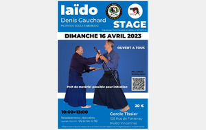 Stage Iaido chez Laurent Rochat